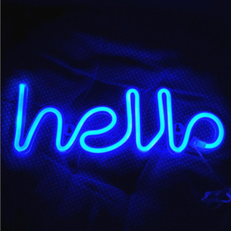 Hej neonskylt led neonljus företag butik skylt neon pub för butik butik hem jul vägg dekor färgglad gul anpassad