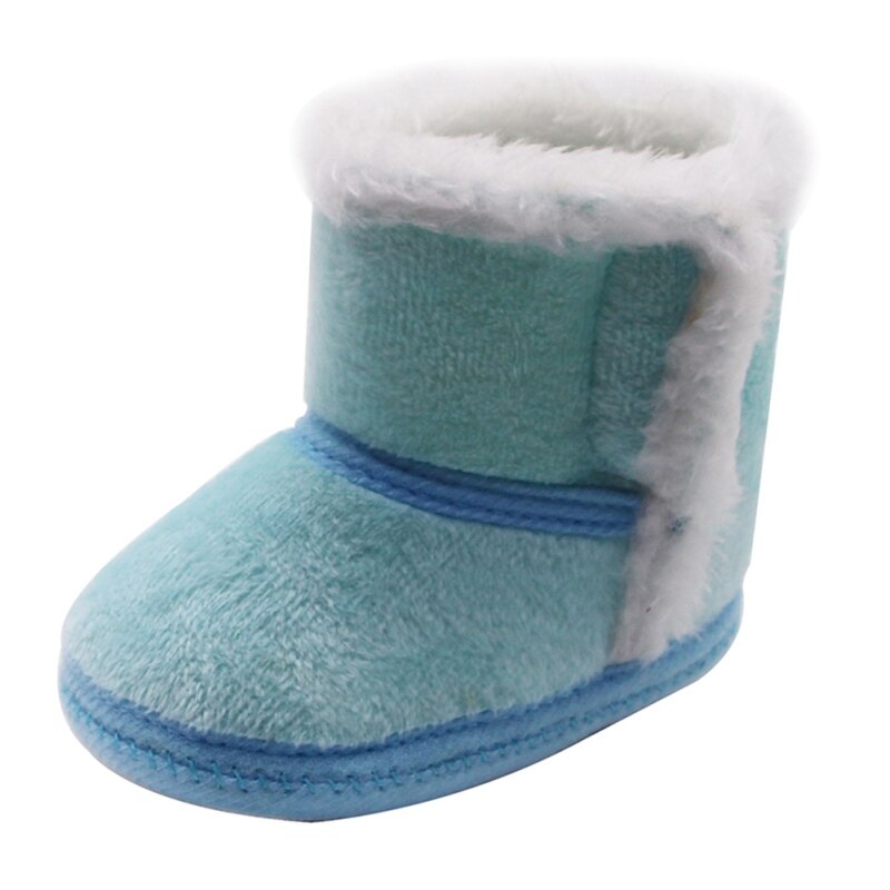 Ins Pasgeboren Baby Warm Katoen Laarzen Meisje Jongen Casual Schoenen Babyschoenen Pasgeboren Leuke Antislip Zachte Tong Schoenen herfst Winter: L / 0-6 months