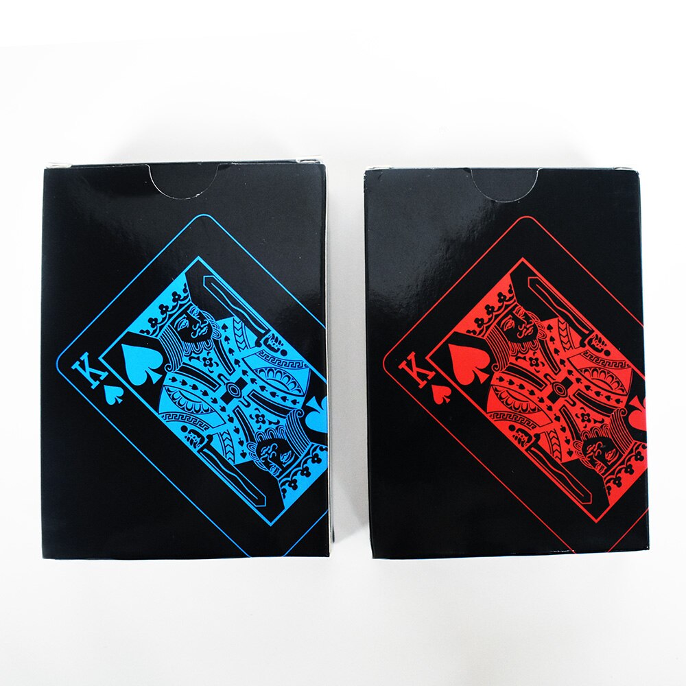 UBUY di Alta Qualità Impermeabile IN PVC Nero di Plastica Carte Da Gioco di Colore Nero Gioco di Poker