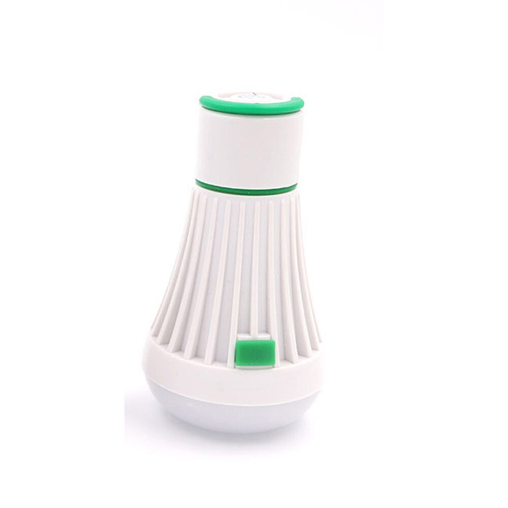 Bærbar led pære lanterne 4 moduser 6 led camping telt lys fakkel lommelykt hengende led lampe drevet av aaa 18650 batteri: Grønn