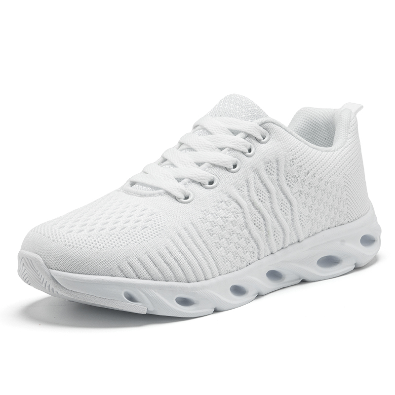 Tennis feminino zomer lichte zachte comfortabele sportschoenen dames tennisschoenen dames stabiele sportschoenen trainers goedkoop: Wit / 4
