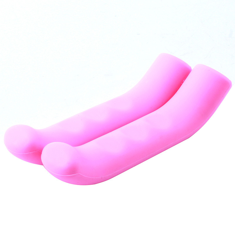 Manchon de poignée de frein de vélo, poignées VTT en silicone, housse de protection de guidon, équipement de cyclisme anti-alde, accessoires de vélo: Rose