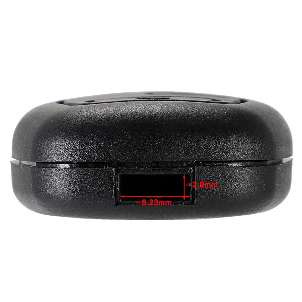 2- knops autosleutelbehuizing voor citroen  c1 c2 c3 c4 peugeot 307 107 207 407