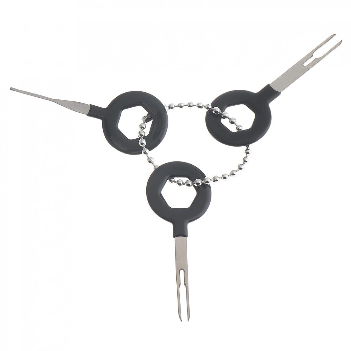 3pcs/set Universal Stainless Steel PVC Auto Car Harness Wiring Crimp Connector Plug Terminal Removal Tool Kit Car Accessories