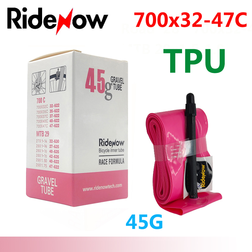 RideNow-Chambre à air de vélo en TPU 700C, 700x18, 23, 25, 28, 32, 35, 37, 40, 47C, Vélo de route, Vélo VTT, Caméra, 29x1.5, 1.75, 1.9