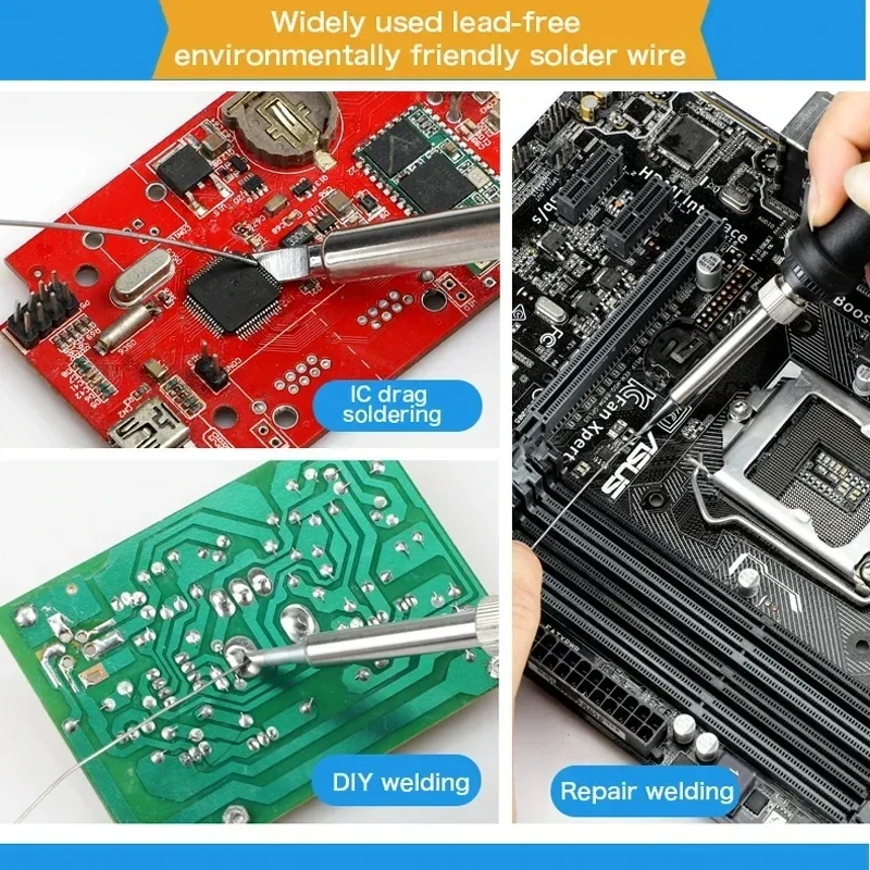 50g-500g loddetintråd miljøvenlig lavt smeltepunkt ingen rengøring nødvendig  sn99.3 cu 0.7 blyfri/blyholdig loddetintråd