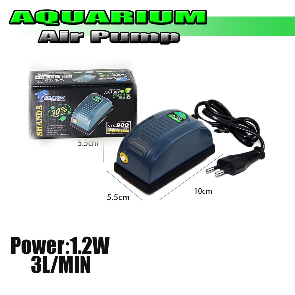 AQUARIUM LUCHTPOMP AC 220-240V KLEINE Luchtpomp Enkele Outlet Aquarium Luchtpomp Zuurstof Luchtpomp EU Plug