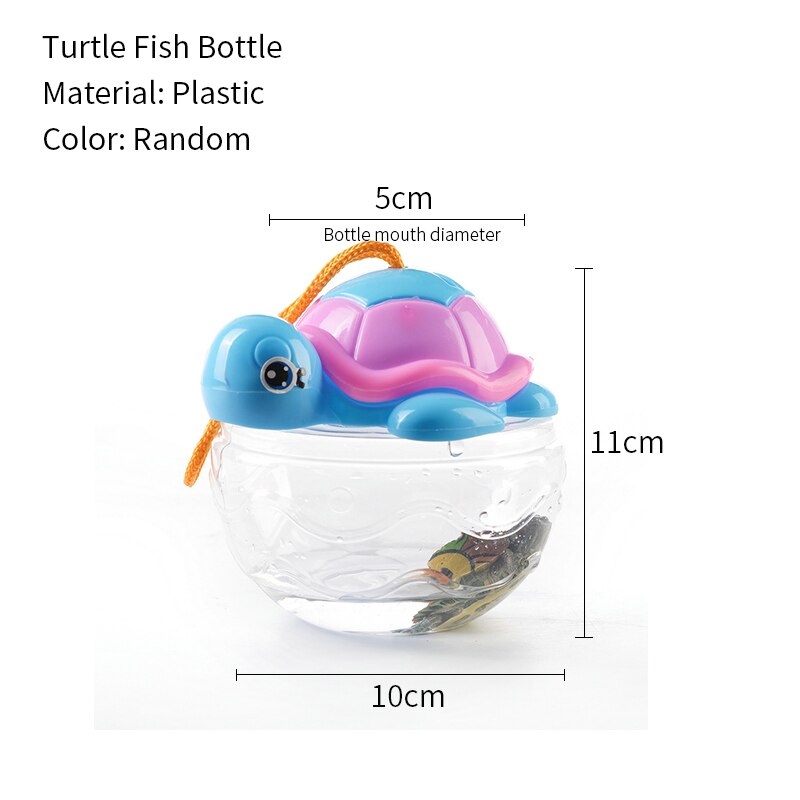 Aquarium Portable 1 pièce, boîte d&#39;élevage de poissons, Mini tortue de poisson rouge, réservoir de petits reptiles, fournitures d&#39;accessoires pour animaux de compagnie: 5