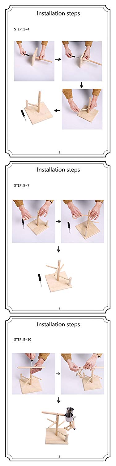 Soporte para loros, parque infantil para aves, percha de madera, soporte de gimnasio, Corralito, juguetes, ejercicio, gimnasio, Conure, Lovebirds