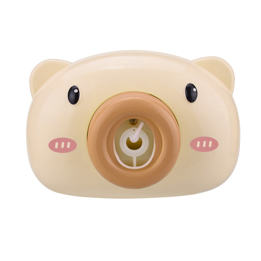 Kids Elektrische Muziek Bubble Maker Leuke Panda Grappige Led Bubble Machine Speelgoed 40 Ml Speelgoed Voor Kinderen Jongens Meisjes Kinderen # C: Bruin