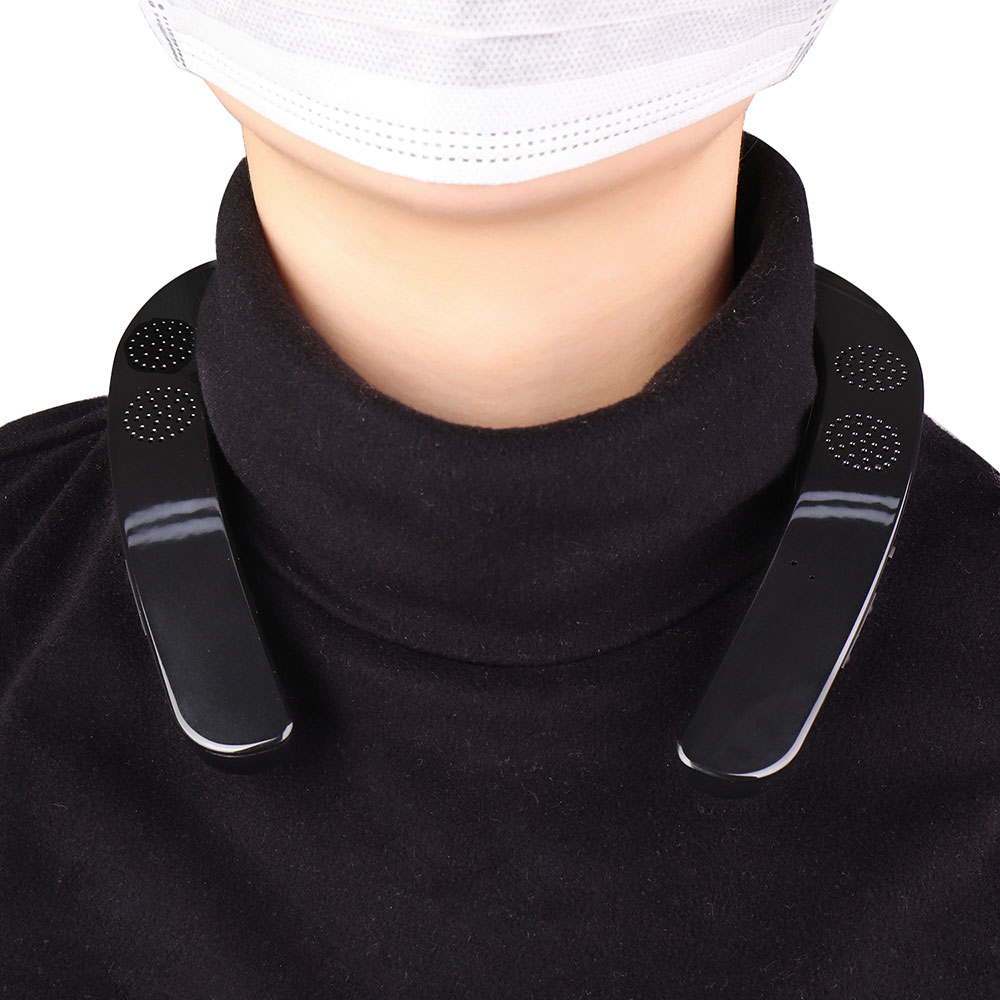 Nieuwste draagbare bluetooth nekband dubbele luidsprekers 3d stereogeluid bluetooth 5.0 sportluidspreker handsfree bellen luidsprekers