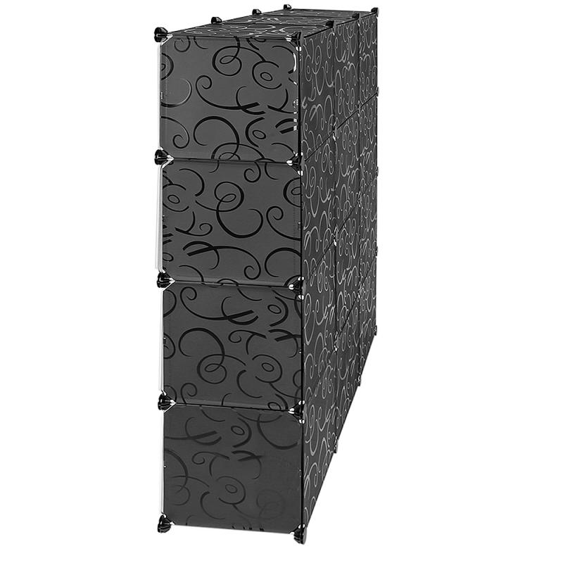 Stackable Plastic Storage Shelves Multifunctional Modular Closet Cabinet Bedroom Living Room Home Racks Bedroom Furniture HWC