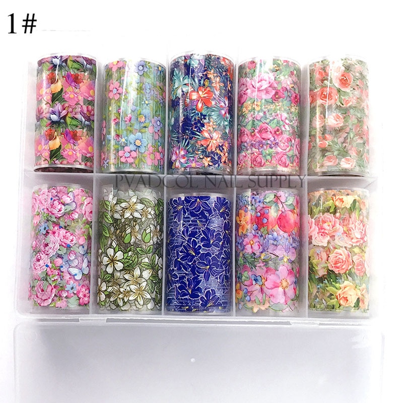 Fleur ongle autocollant enveloppes curseur transfert d'eau décalcomanie feuilles feuille Nail Art décoration acrylique manucure outil