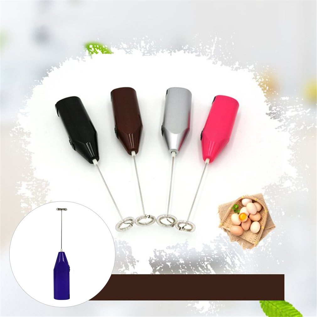 Mini Electric Coffee Blender Handheld Eggbeater Stainless Steel Bubble Milk Drink Stir Bar Kitchen Cooking Tools