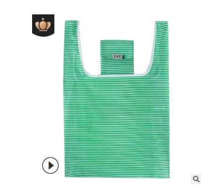 Eco Shopping Bag Foldable Reusable Tote Folding Pouch Convenient Large-capacity Storage Bags: G316756