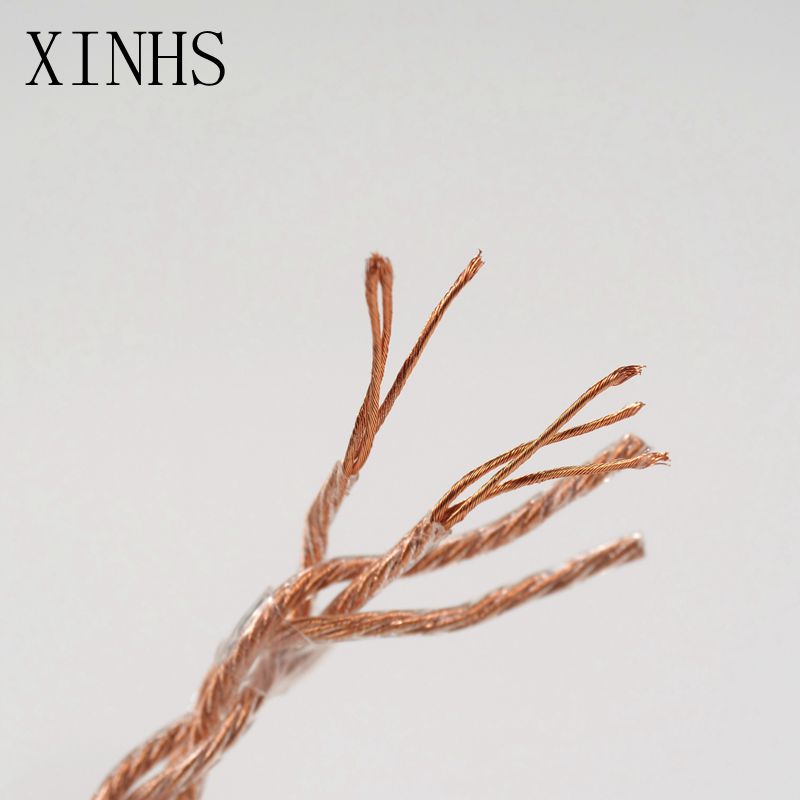 Xinhs 4-- kernede kobberkerne-øretelefoner opgraderes til hifi-kabel