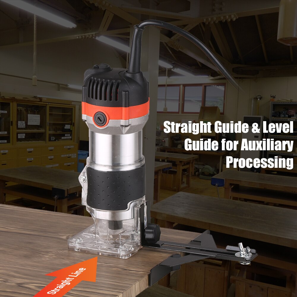 800W Router 30000r/min Electric Wood Trimmer Wood Router Laminate Trimmer Slotting Trimming Grooving Machine