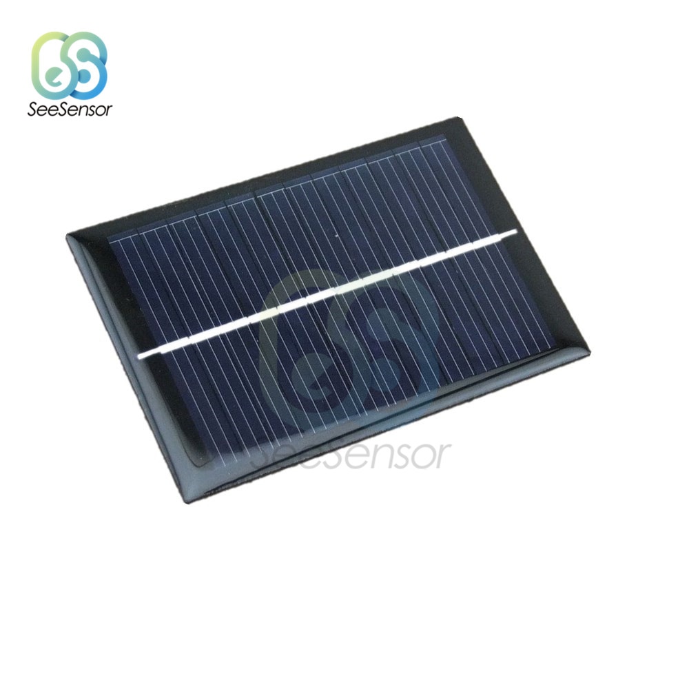 6V 100mA 0.6W Mini Epoxy Zonnepaneel Fotovoltaïsche Polykristallijne Mobiele Oplader