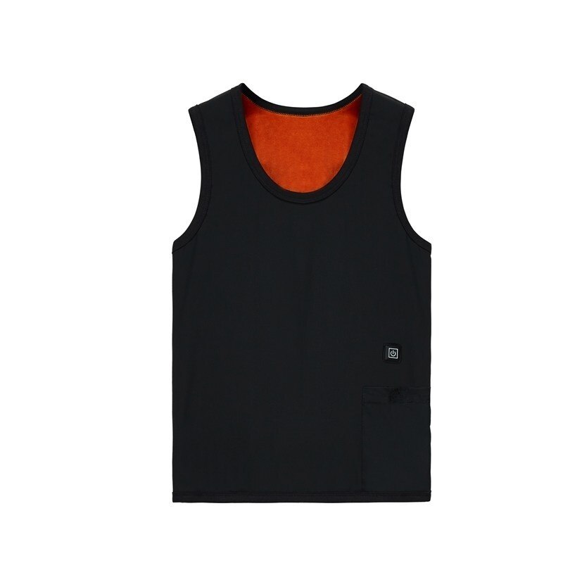 Usb Infrarood Elektrische Verwarming Vest Outdoor Thermische Chaleco Verwarmd Lichaam Warmer Winter Drie Zones Slim Verwarming Vest Warm Jassen: Black / S
