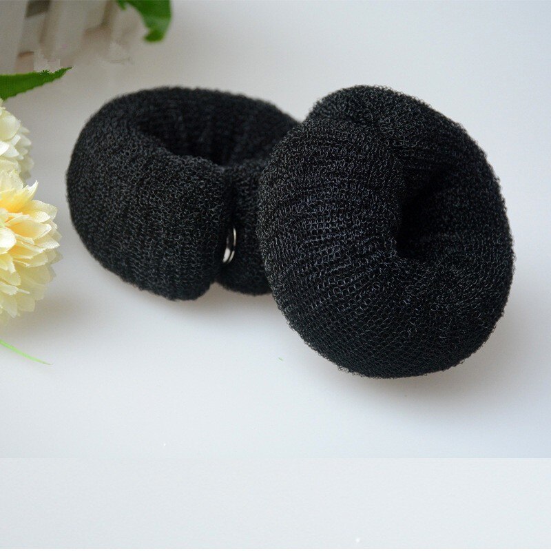 Éponge magique en mousse pour faire un chignon pour femmes, 1 pièce, accessoires de coiffure, bricolage,: black