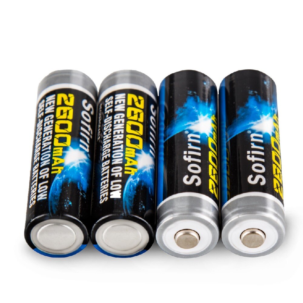 2600mAh Rechargeable AA NiMh Batteries High Capacity Pre-charged Batteries With 1000 Cycle 4Pcs Protected Eco-friendly