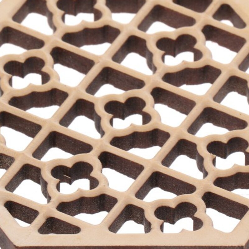 Wooden Hexagonal Embossed Erhu Sound Window Erhu Accessory