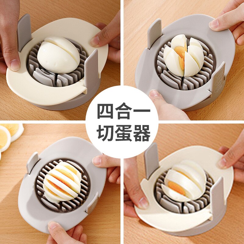 Household Four in One Fancy Egg Cutter Kitchen Accesories Multifunctional Slicer Preserved Egg Artifact Useful Things for Home