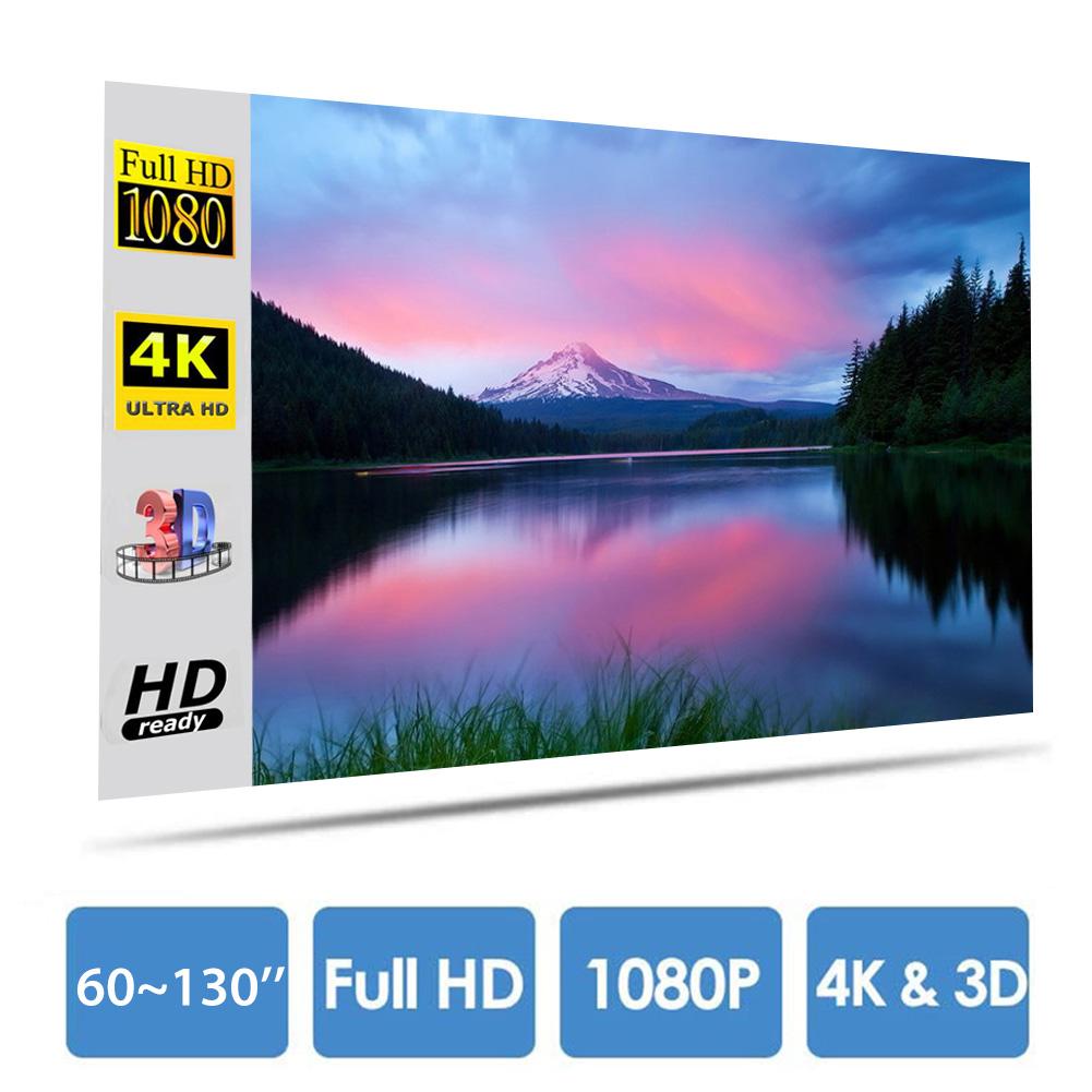 Projector Simple Curtain Home Outdoor KTV Office Portable 3d HD Projector Screen