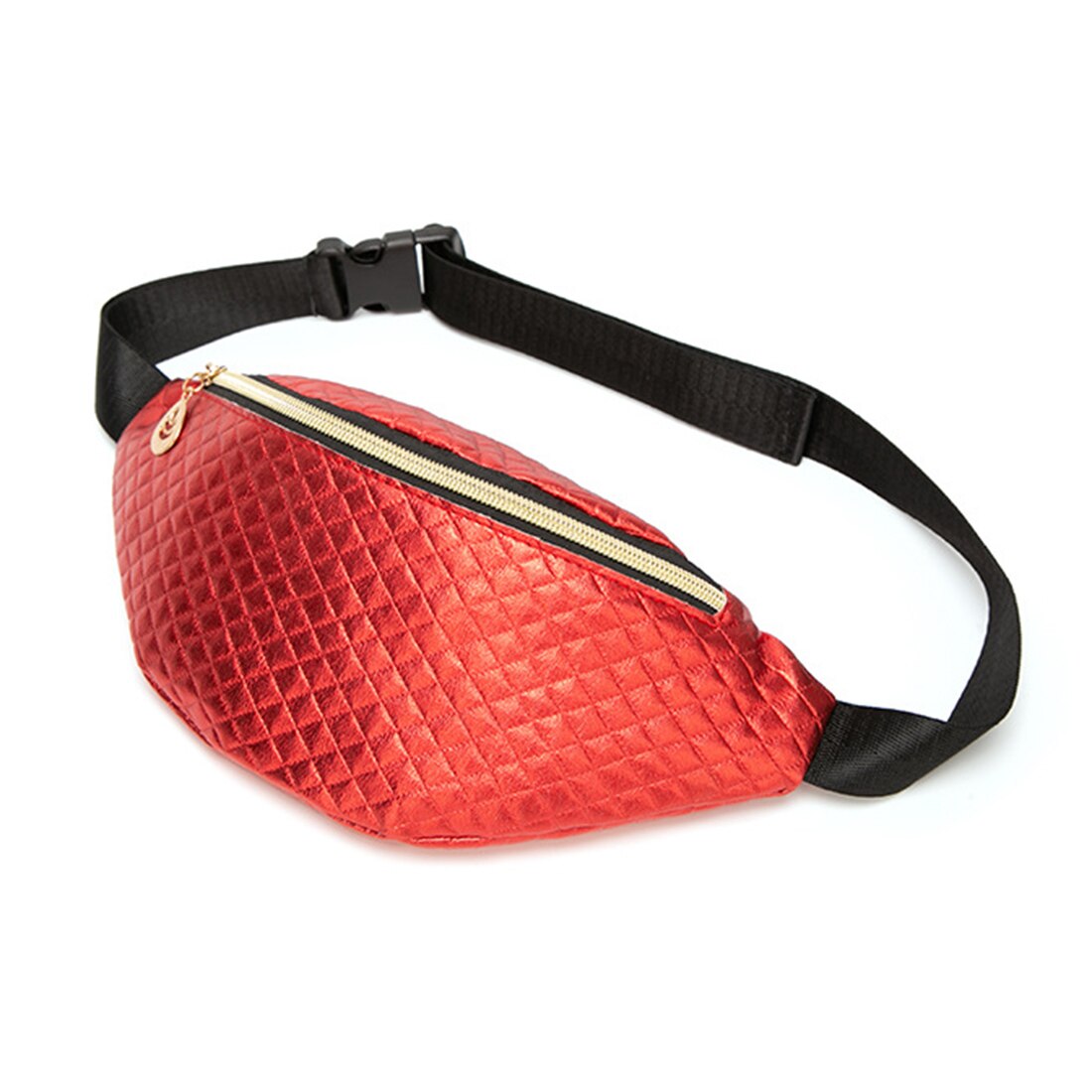 Prismatic Pattern Belt Bags Cute Fanny Pack Candy Colors Waist Bags Shoulder Crossbody Bag PU Leather Women Party