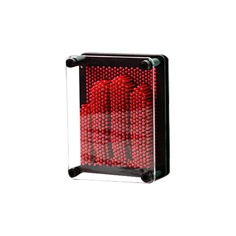 3D Clone Pin Art Carving Hand Vorm Model Speelgoed Kinderen Speelgoed Desktop Office Speelgoed Pin Art Classic Impressions Handafdruk Art speelgoed: red small