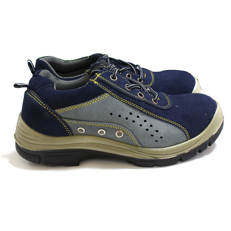 Work Safety Shoes For Men Summer Breathable Boots Working Steel Toe Anti-Smashing Construction