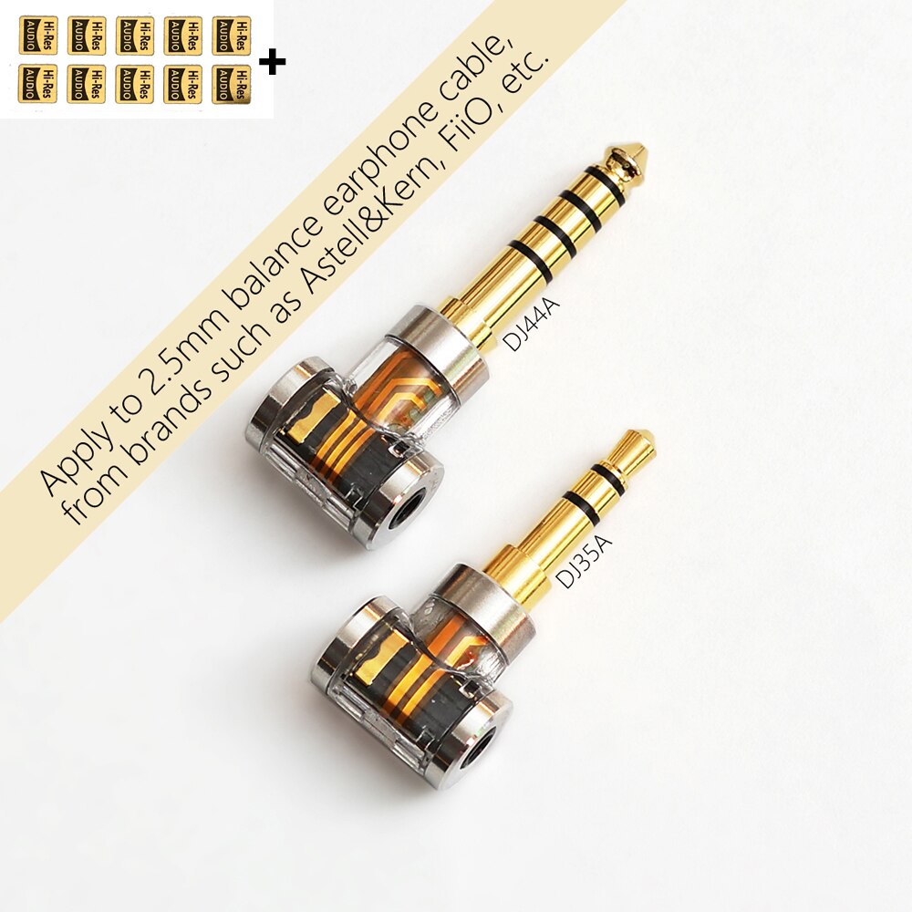 Dd Ddhifi DJ35A DJ44A 2.5Mm Vrouwelijk Naar 3.5Mm/4.4Mm Male Evenwichtige Adapter Voor Oortelefoon Kabel Voor astell &amp; Kern, fiio, Etc.