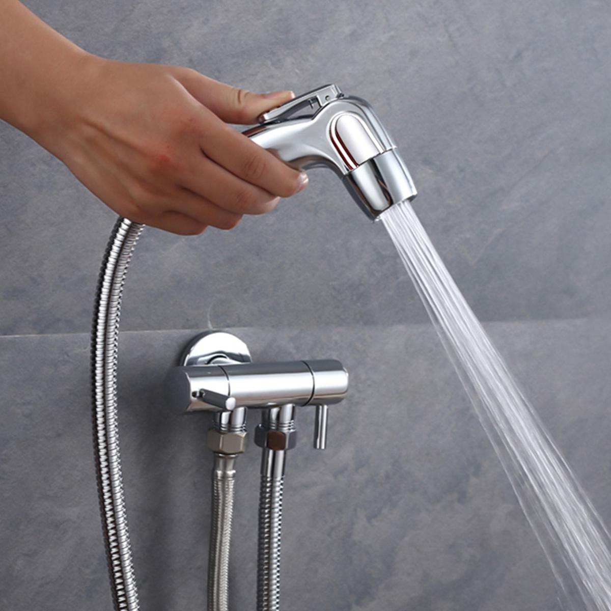 Bidet Kranen Handheld Bidet Spuit Auto Spoelen Douchekop Bidet Douche Sproeier Rvs Voor Badkamer Wassen