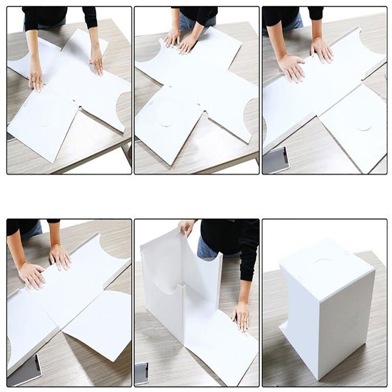 Mini Ring Lightbox Folding Portable Photo Studio Box Photography Softbox light box Studio Shooting Tent Box Shooting Tent LED