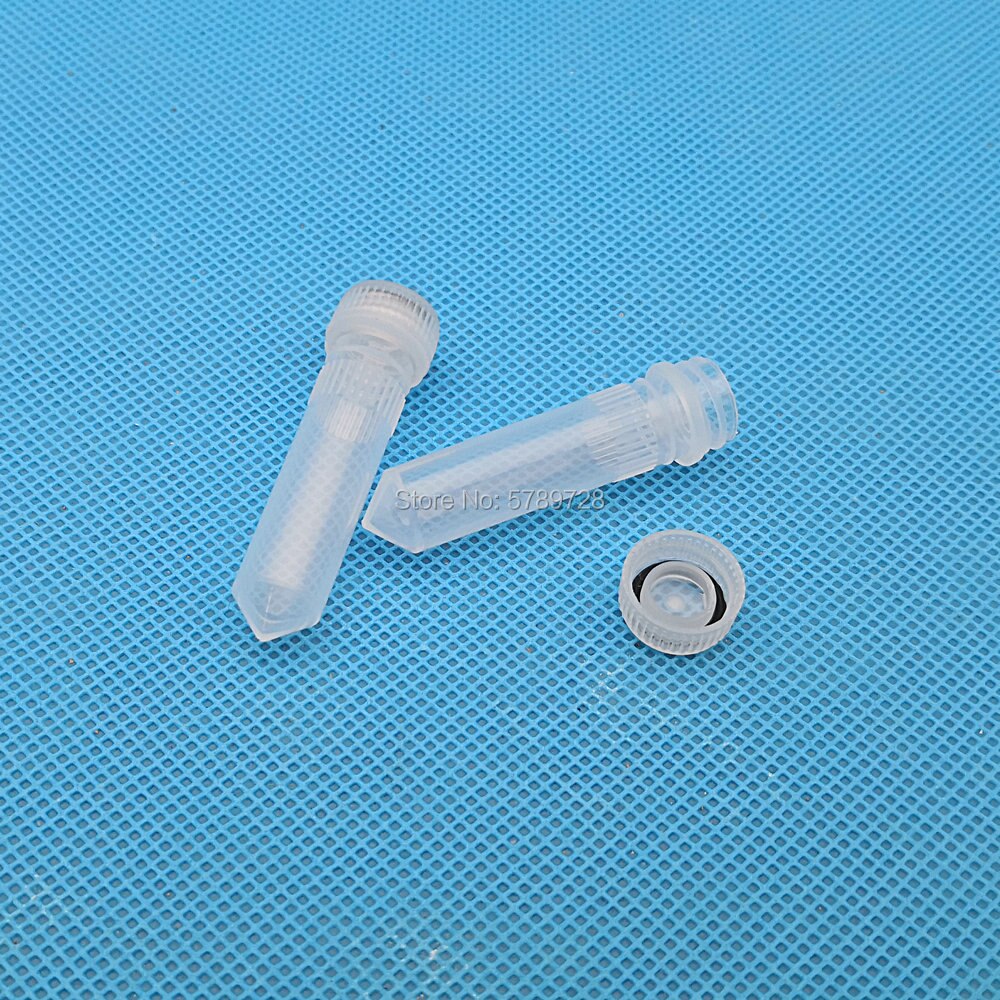 100pcs/lot 2ml Plastic Freezing Tubes Conical Bottom Sample Cryovial Centrifuge tube With Gasket