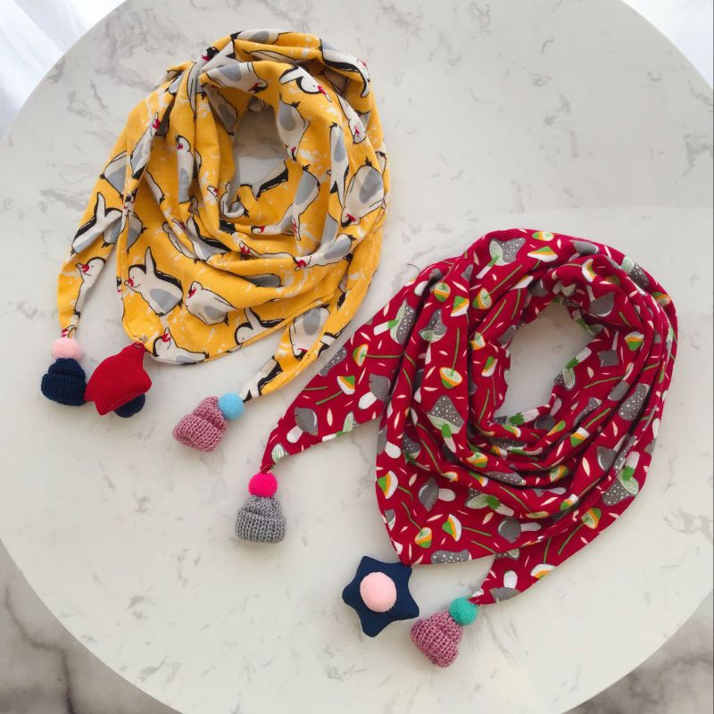Mode Baby Sjaal Meisjes Driehoek Bib Sjaals Herfst Winter Jongens Sjaal Katoen Kinderen Halsbanden Warm Kids Halsdoek