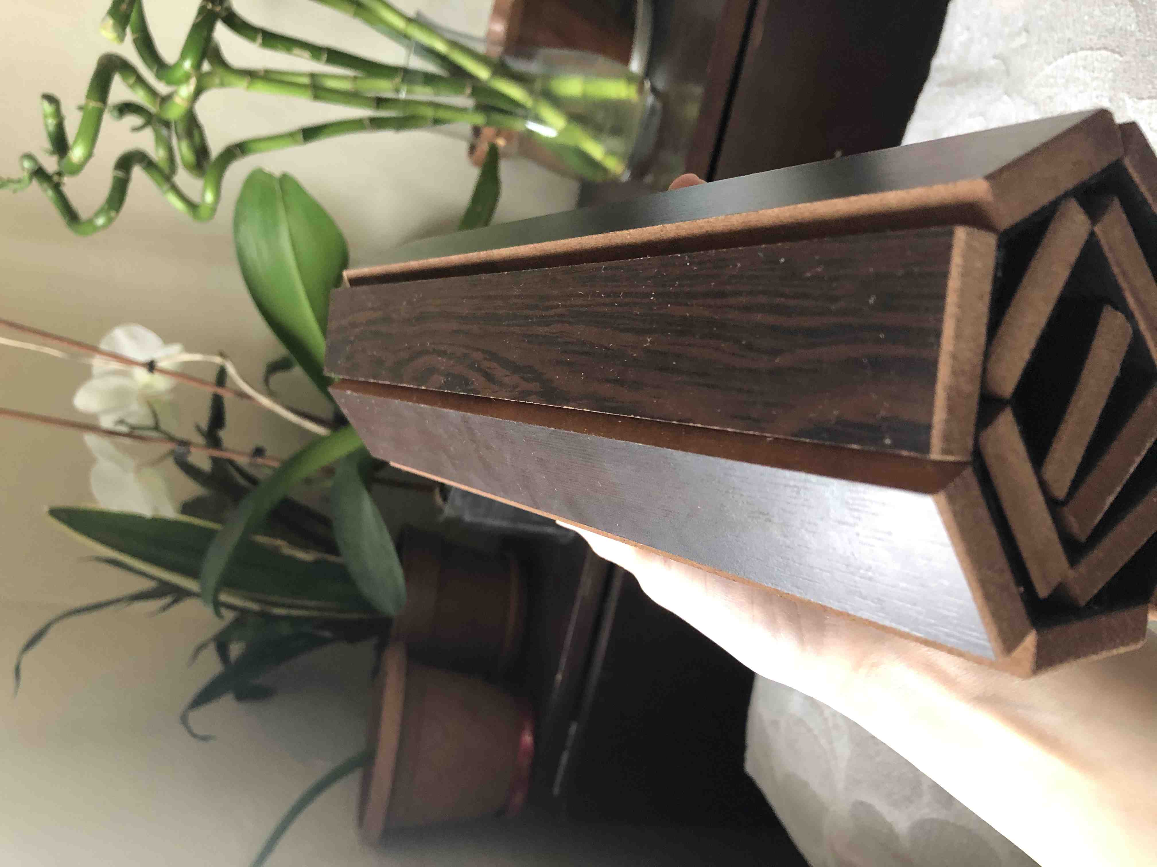 Hause Dekoration 45x25 Nussbaum Tragbare Seite Tisch Wohnzimmer Einfach zu Verwenden Natürliche Dekorative Holz Sofa Tablett Nussbaum farbe Faltbare Seite Amerikanischen Service