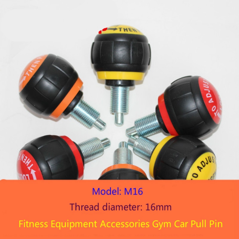 Gym Accessories Fitness Car Sports Bike Pull Pin M16 Thread Diameter 16mm Spring Knob Adjusting Gear Fixed Position Bayonet Lock
