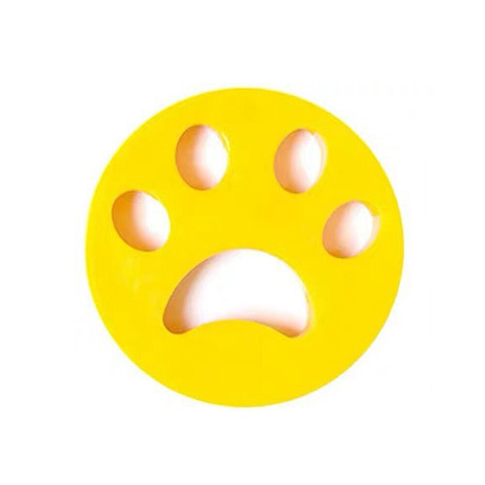 Pet Hair Remover Reusable Cleaning Laundry Catcher Pet Hair Catcher Cat Dog Fur Lint Remover Dryer Washing Machine Accessories: Yellow Round