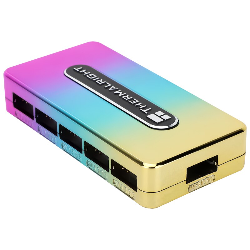 Thermalright RGB Fan Lighting HUB,SATA Power Supply,M/B SYNC Light Control,PC Case 10x3Pin/4Pin ARGB/RGB HUB Controller Rev.A