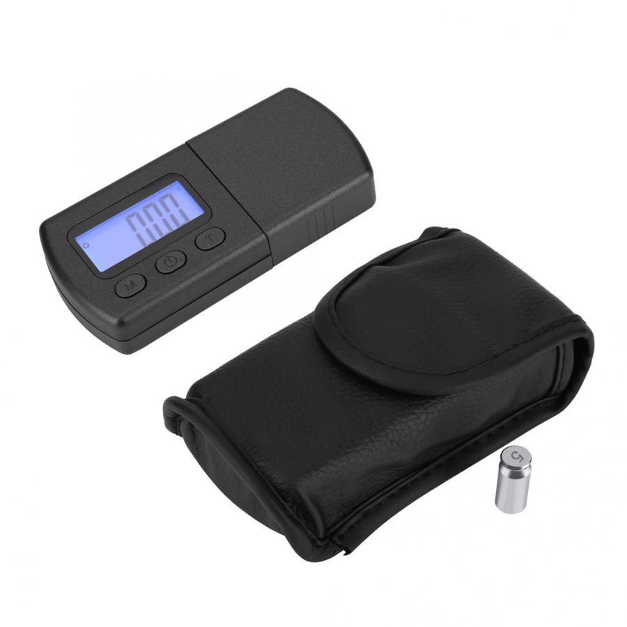 Bærbar lcd digital patron stylus kraft skala 0.01g meter gauge baggrundsbelysning høj præcis sporing måler 5g kalibreringsvægt