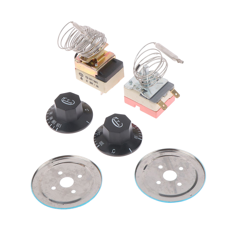 Interruptor de termostato capilar para horno y calentador de agua, perilla de ajuste de 30 a 110 grados Celsius, controlador de temperatura, 50 a 300 grados Celsius