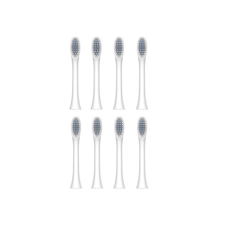 JAVEMAY X-3 Electric Toothbrush Head Tooth Brush Replacement Heads+Travel Case+Toothbrush Holder: white 8 heads