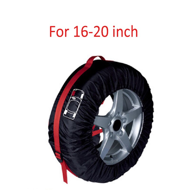 Cubiertas plegables de repuesto para neumáticos, fundas de almacenamiento de protección, bolsas de mano, cubierta de rueda para coche, camión todoterreno: 1PC Red L