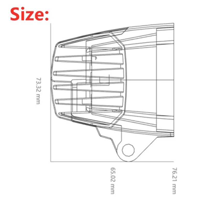 10-80V 7303S Forklift LED Warning Light Linear Area Safety Light Forklift Reversing Indicator Light Working Light