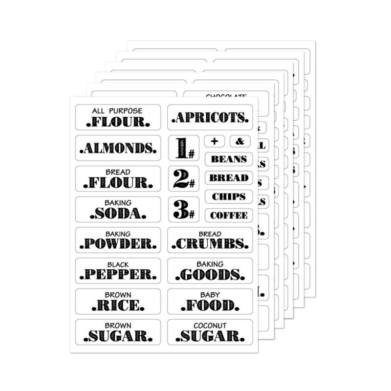 Waterproof Food Labels Adhesive Food Labels Food Storage Freezer Sticker Paper For Kitchen Food Date Safe Supplies#24