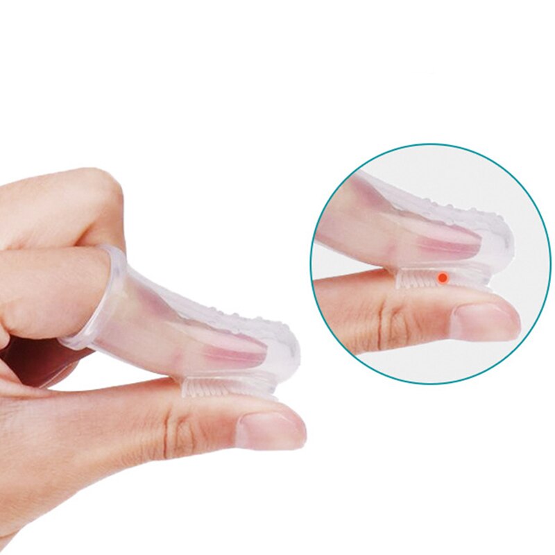 Baby Tandenborstel Siliconen Vinger Tandenborstel Kinderen Tanden Clear Soft Silicone Baby Tandenborstel Baby Teethbrush Dental Care