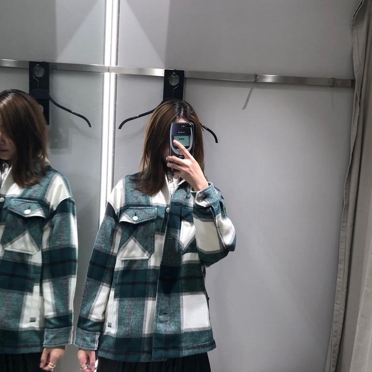 Winter coats and jackets women cute plaid jacket loose korean jackets ladies oversized jacket winter coats female Autumn