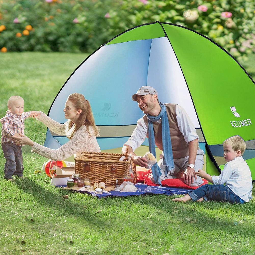 Automatic Instant Pop-up Beach Tent Anti UV Camping Tent Sun Shelter Cabana for Camping Fishing Hiking Picnic Travel Tourist
