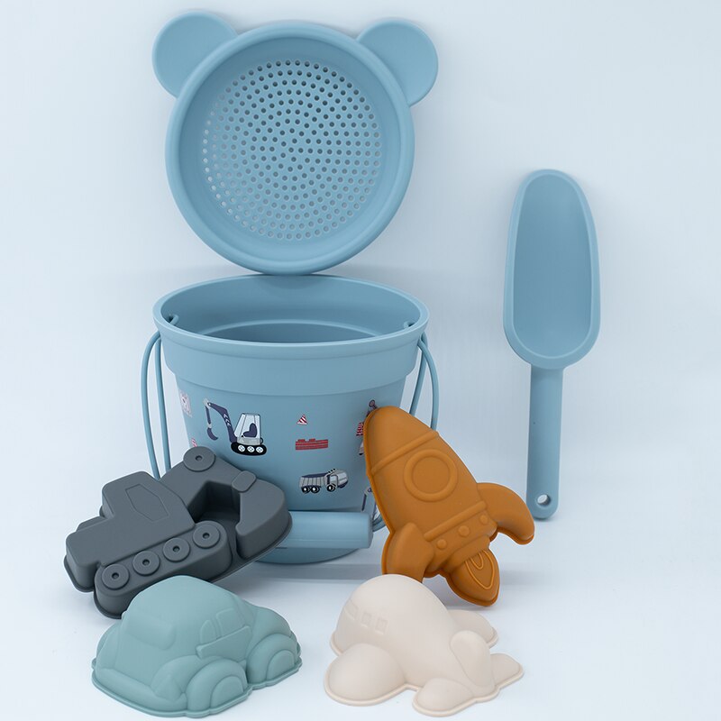 Strand Speelgoed Kinderen Zomer Speelgoed Met Schattige Dieren Model Ins Seaside Rubber Dune Zand Mold Gereedschap Sets Baby Bad Speelgoed kinderen Zwemmen Speelgoed